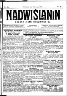 Nadwiślanin. Gazeta Ziemi Chełmińskiej, 1927.04.09 R. 9 nr 28