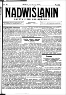 Nadwiślanin. Gazeta Ziemi Chełmińskiej, 1927.05.18 R. 9 nr 39