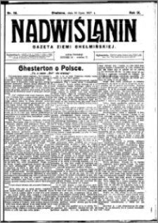 Nadwiślanin. Gazeta Ziemi Chełmińskiej, 1927.07.16 R. 9 nr 56