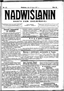 Nadwiślanin. Gazeta Ziemi Chełmińskiej, 1927.07.20 R. 9 nr 57