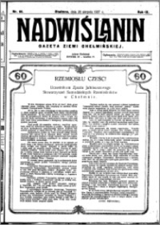 Nadwiślanin. Gazeta Ziemi Chełmińskiej, 1927.08.20 R. 9 nr 66
