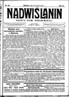 Nadwiślanin. Gazeta Ziemi Chełmińskiej, 1927.08.27 R. 9 nr 68