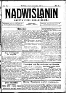 Nadwiślanin. Gazeta Ziemi Chełmińskiej, 1927.10.01 R. 9 nr 78