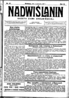 Nadwiślanin. Gazeta Ziemi Chełmińskiej, 1927.11.02 R. 9 nr 87