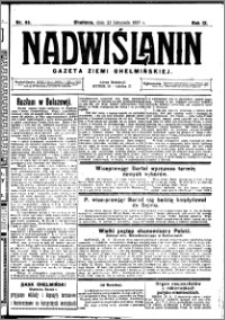 Nadwiślanin. Gazeta Ziemi Chełmińskiej, 1927.11.23 R. 9 nr 93