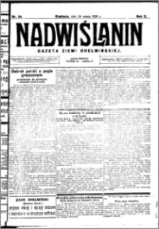 Nadwiślanin. Gazeta Ziemi Chełmińskiej, 1928.03.24 R. 10 nr 24