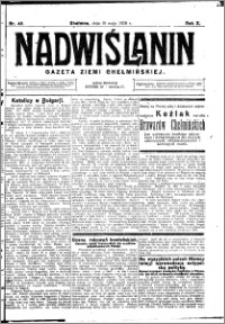 Nadwiślanin. Gazeta Ziemi Chełmińskiej, 1928.05.19 R. 10 nr 40