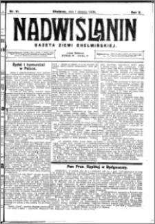 Nadwiślanin. Gazeta Ziemi Chełmińskiej, 1928.08.01 R. 10 nr 61