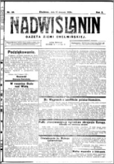 Nadwiślanin. Gazeta Ziemi Chełmińskiej, 1928.08.15 R. 10 nr 65