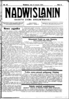 Nadwiślanin. Gazeta Ziemi Chełmińskiej, 1928.08.22 R. 10 nr 67
