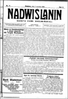 Nadwiślanin. Gazeta Ziemi Chełmińskiej, 1928.09.05 R. 10 nr 71