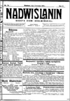 Nadwiślanin. Gazeta Ziemi Chełmińskiej, 1928.09.15 R. 10 nr 74