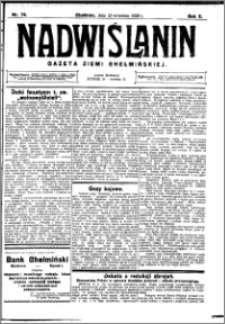 Nadwiślanin. Gazeta Ziemi Chełmińskiej, 1928.09.22 R. 10 nr 76