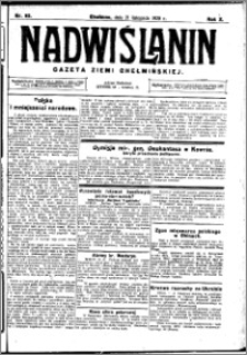 Nadwiślanin. Gazeta Ziemi Chełmińskiej, 1928.11.21 R. 10 nr 93