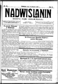 Nadwiślanin. Gazeta Ziemi Chełmińskiej, 1928.11.24 R. 10 nr 94