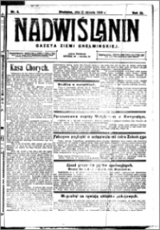 Nadwiślanin. Gazeta Ziemi Chełmińskiej, 1929.01.12 R. 11 nr 3