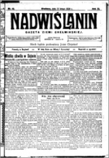 Nadwiślanin. Gazeta Ziemi Chełmińskiej, 1929.02.13 R. 11 nr 12