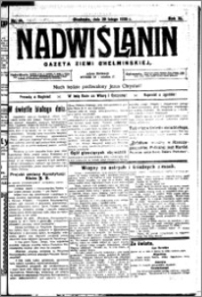 Nadwiślanin. Gazeta Ziemi Chełmińskiej, 1929.02.20 R. 11 nr 14