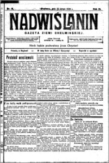 Nadwiślanin. Gazeta Ziemi Chełmińskiej, 1929.02.23 R. 11 nr 15