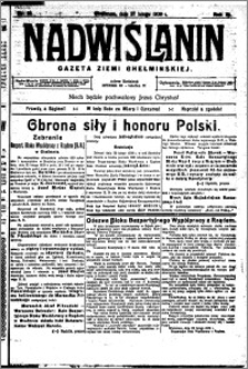 Nadwiślanin. Gazeta Ziemi Chełmińskiej, 1929.02.27 R. 11 nr 16