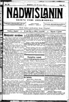 Nadwiślanin. Gazeta Ziemi Chełmińskiej, 1929.03.09 R. 11 nr 19