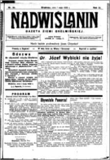 Nadwiślanin. Gazeta Ziemi Chełmińskiej, 1929.05.01 R. 11 nr 34