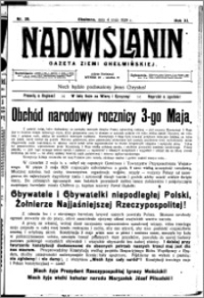 Nadwiślanin. Gazeta Ziemi Chełmińskiej, 1929.05.04 R. 11 nr 35