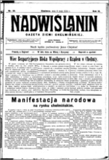 Nadwiślanin. Gazeta Ziemi Chełmińskiej, 1929.05.08 R. 11 nr 36