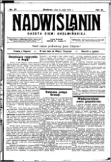 Nadwiślanin. Gazeta Ziemi Chełmińskiej, 1929.05.11 R. 11 nr 37