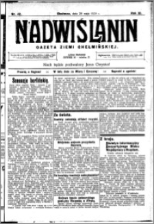 Nadwiślanin. Gazeta Ziemi Chełmińskiej, 1929.05.29 R. 11 nr 42