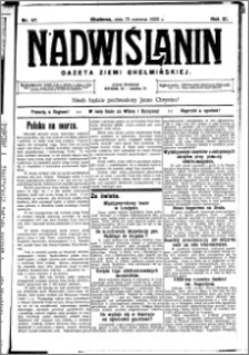 Nadwiślanin. Gazeta Ziemi Chełmińskiej, 1929.06.15 R. 11 nr 47