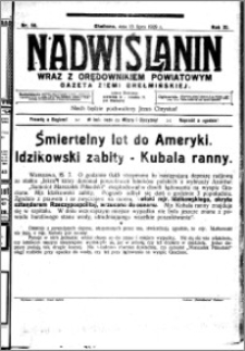 Nadwiślanin. Gazeta Ziemi Chełmińskiej, 1929.07.15 R. 11 nr 58