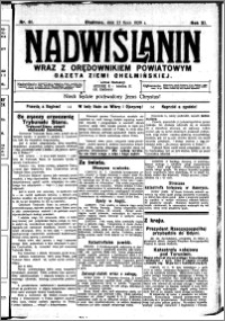 Nadwiślanin. Gazeta Ziemi Chełmińskiej, 1929.07.23 R. 11 nr 61
