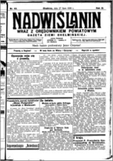Nadwiślanin. Gazeta Ziemi Chełmińskiej, 1929.07.27 R. 11 nr 63