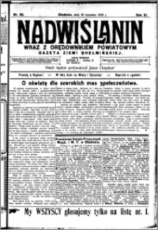 Nadwiślanin. Gazeta Ziemi Chełmińskiej, 1929.09.10 R. 11 nr 82