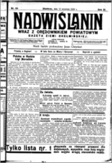Nadwiślanin. Gazeta Ziemi Chełmińskiej, 1929.09.12 R. 11 nr 83