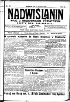 Nadwiślanin. Gazeta Ziemi Chełmińskiej, 1929.09.19 R. 11 nr 86