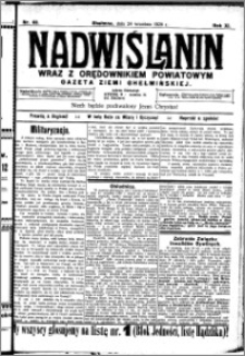 Nadwiślanin. Gazeta Ziemi Chełmińskiej, 1929.09.24 R. 11 nr 88
