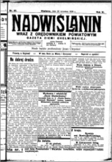 Nadwiślanin. Gazeta Ziemi Chełmińskiej, 1929.09.26 R. 11 nr 89