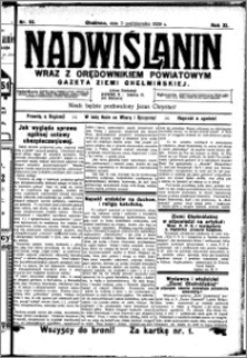 Nadwiślanin. Gazeta Ziemi Chełmińskiej, 1929.10.03 R. 11 nr 92