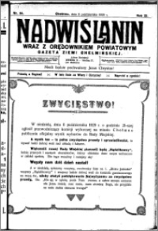 Nadwiślanin. Gazeta Ziemi Chełmińskiej, 1929.10.08 R. 11 nr 94