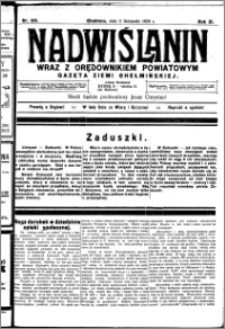 Nadwiślanin. Gazeta Ziemi Chełmińskiej, 1929.11.02 R. 11 nr 105