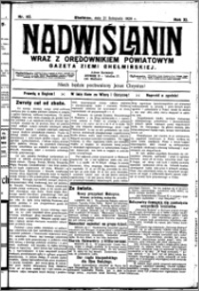 Nadwiślanin. Gazeta Ziemi Chełmińskiej, 1929.11.21 R. 11 nr 113