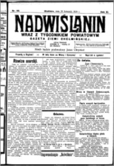 Nadwiślanin. Gazeta Ziemi Chełmińskiej, 1929.11.30 R. 11 nr 116