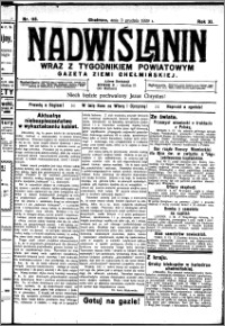Nadwiślanin. Gazeta Ziemi Chełmińskiej, 1929.12.03 R. 11 nr 118