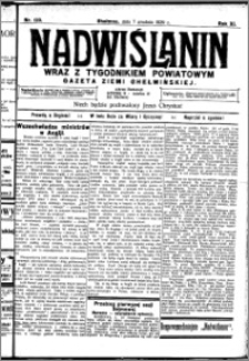 Nadwiślanin. Gazeta Ziemi Chełmińskiej, 1929.12.07 R. 11 nr 120