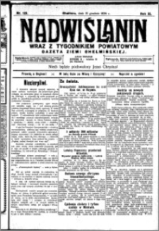 Nadwiślanin. Gazeta Ziemi Chełmińskiej, 1929.12.19 R. 11 nr 125