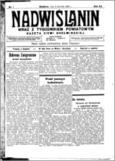 Nadwiślanin. Gazeta Ziemi Chełmińskiej, 1930.01.02 R. 12 nr 1