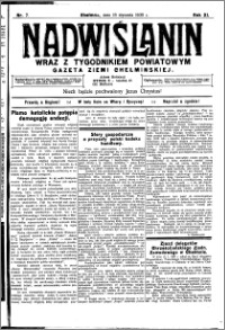 Nadwiślanin. Gazeta Ziemi Chełmińskiej, 1930.01.16 R. 12 nr 7