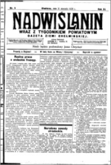 Nadwiślanin. Gazeta Ziemi Chełmińskiej, 1930.01.21 R. 12 nr 9